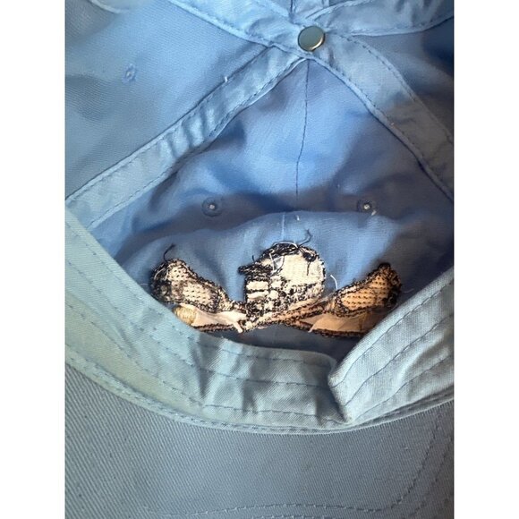 Lacrosse Embroidered Image Blue Hat Cap Adjustable - Picture 7 of 7